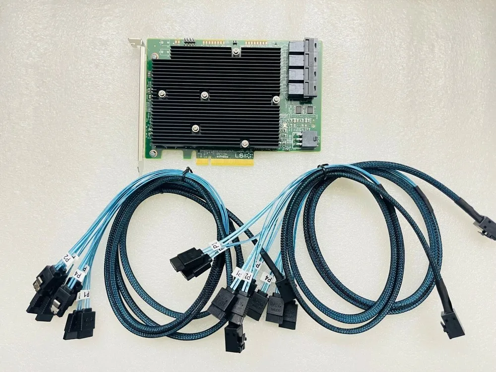 LSI 9300-16i Adaptador de bus host HBA de 16 puertos PCI-E 3.0 12 Gb Modo IT - - imagen 3