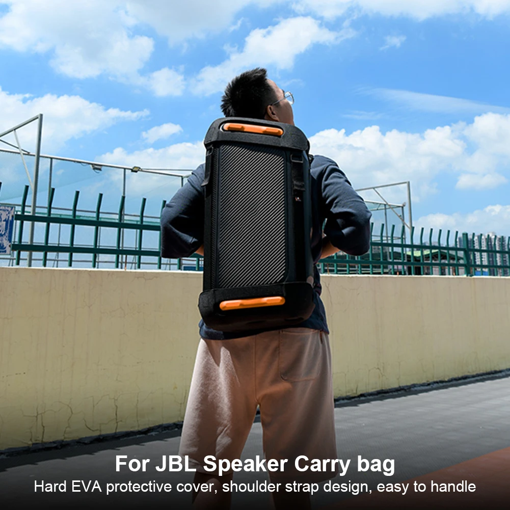 Portador de altavoz con doble correa para el hombro, funda protectora EVA, bolsa de soporte de viaje para JBL Partybox 110 - imagen 2