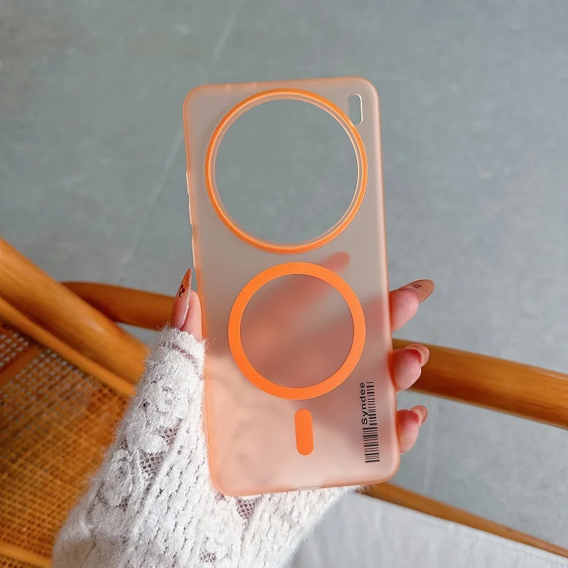 Funda trasera dura mate para Vivo X200 Ultra X200S X200Pro Mini X100S X90 X80, parachoques de carga inalámbrica magnética Magsafe - imagen 3