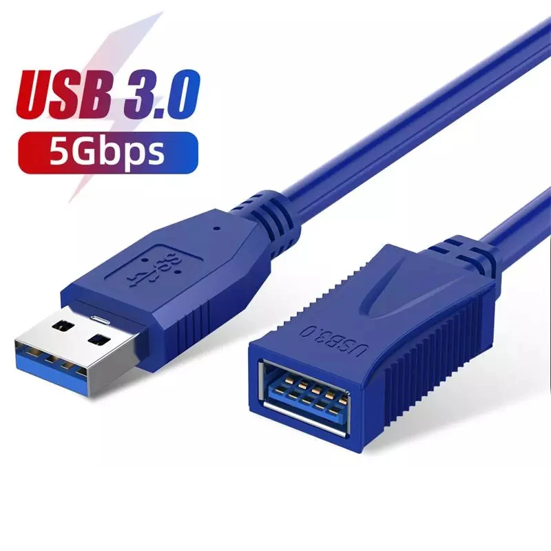 Cable de extensión USB 3,0 2,0 para ordenador portátil, impresora Xbox One, SSD, Smart TV, USB-A, macho a hembra, línea de datos de velocidad rápida - imagen 2
