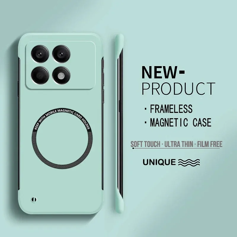 Funda de teléfono dura sin marco para Poco F7 Ultra X7 X6 Pro F3 F4 F5 F6 Pro X3 X4 GT M4 M3 Pro 5G, funda trasera pura mate - imagen 5