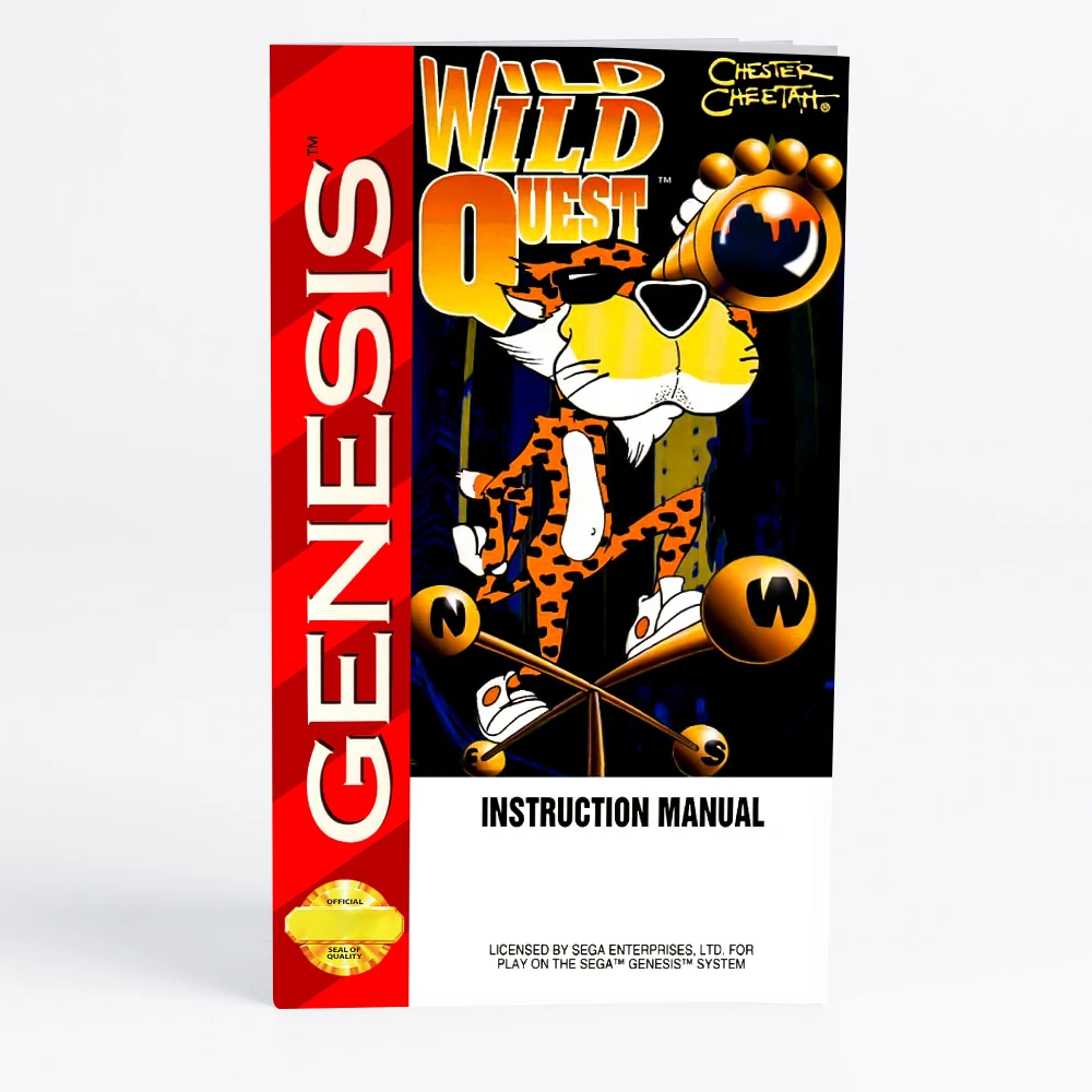 Cartucho de juego Retro Chester Cheetah Wild Wild Quest de 16 bits para consolas de videojuegos Sega Genesis Megadrive
