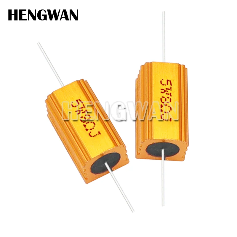 Resistencia bobinada de carcasa metálica de aluminio, 2 piezas, 5W, 0,1-15K, 0,5, 1, 2, 5, 6, 8, 10, 50, 100, 200, 300, 1K, 10K, ohm, RX24 - imagen 4