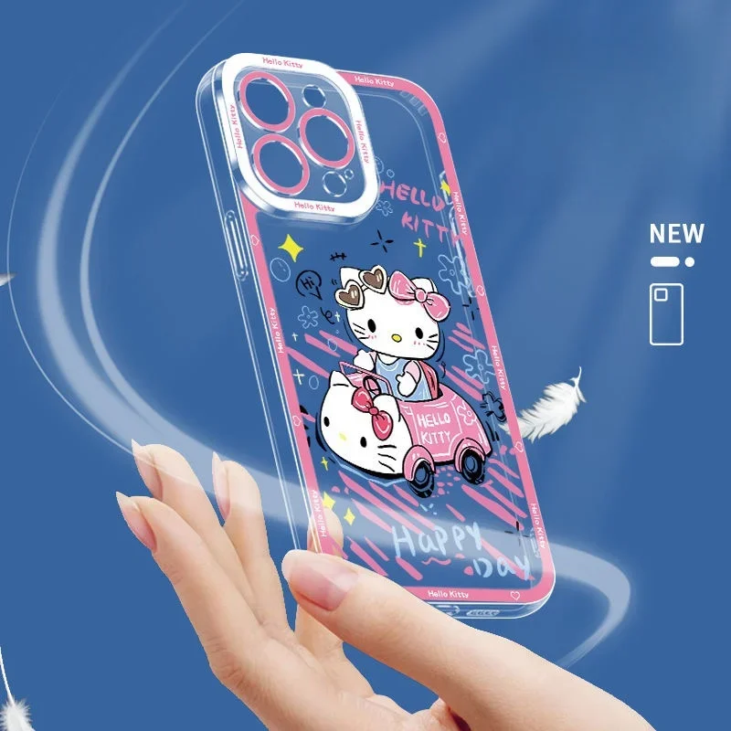 Funda de moda Yk2 Hello Kitty para Samsung Galaxy A55 A15 A54 5G A16 A35 A25 A56 A36 A26 S25 S24 Ultra S23 FE S21 S22 Plus - imagen 2