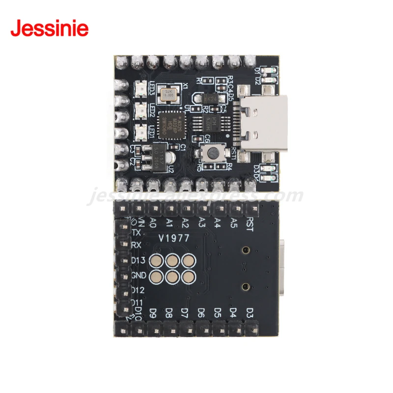 5 uds/1 unidad NANO MINI V3.0 Nano Placa de desarrollo CH340 ATmega328P módulo microcontrolador CH340 puerto serie tipo C para Arduino - imagen 2