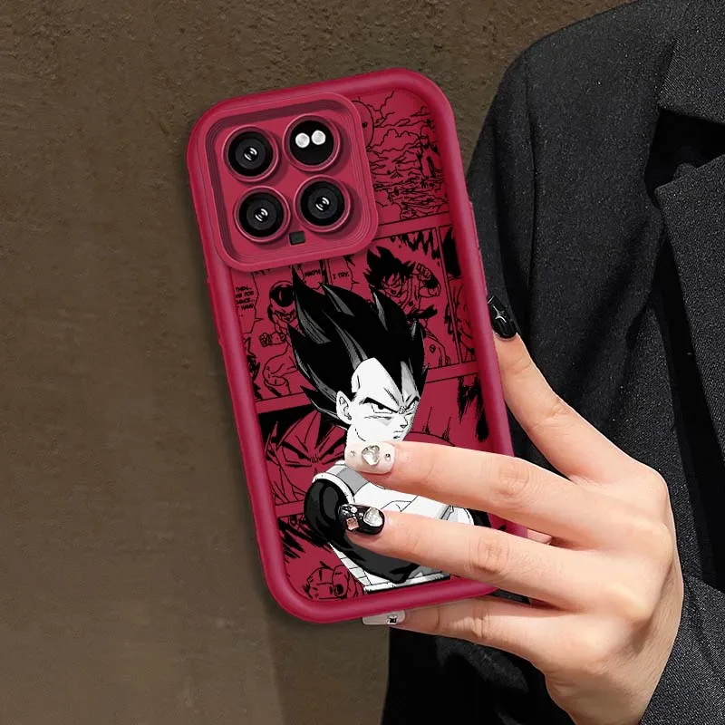 D-Dragon Balls Anime Cool Vegeta cubierta para Xiaomi Mi 17 15 14 13 12 14T 13T Pro Max Lite ojo escalera funda de teléfono - imagen 5