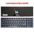 Azul latino retroiluminado