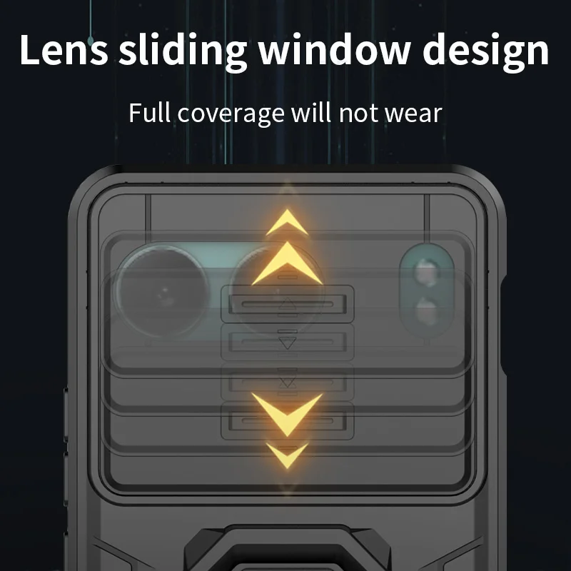 Funda con ventana deslizante para Oneplus Nord 4, soporte de batalla, lente de empuje mejorada, Funda trasera - imagen 3