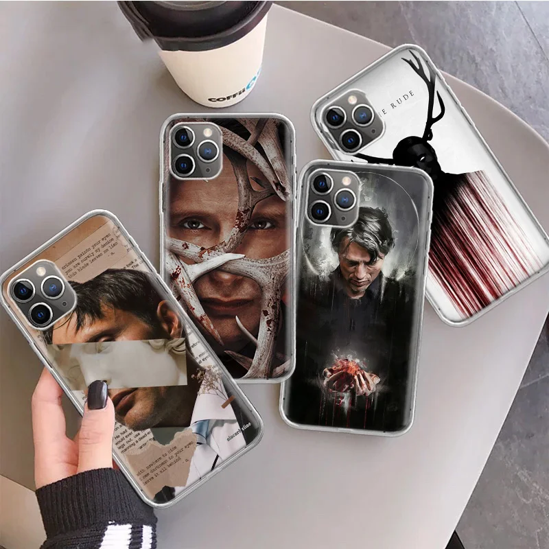 Hannibal Movie-funda de silicona para teléfono móvil, carcasa con llamadas para Apple iPhone 11, 13, 14 Pro Max, 15 + 12 Mini, 7 Plus, X, XR, XS, SE - imagen 2