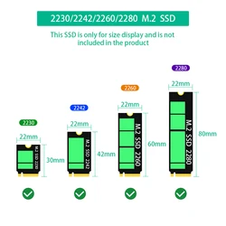 Adaptador M.2 NVMe/SATA a U.2 SFF-8639 para SSD
