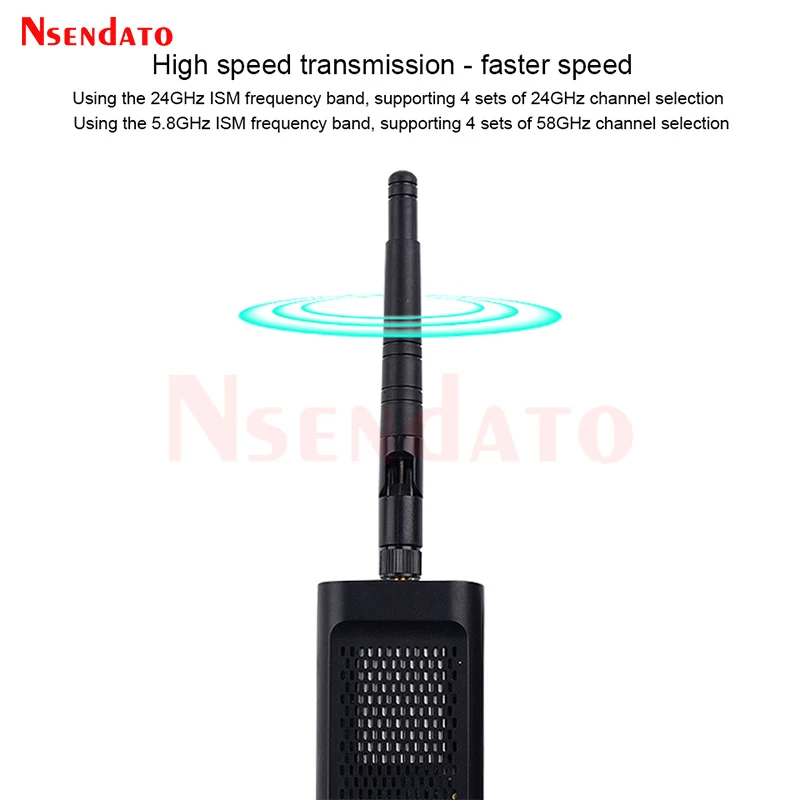 Measy-Cámara de Audio inalámbrica Air SDI, transmisor en vivo, receptor, adaptador extensor para Monitor de HDTV, 2,4G/5,8G, 1080P, 3D, 100M - imagen 4