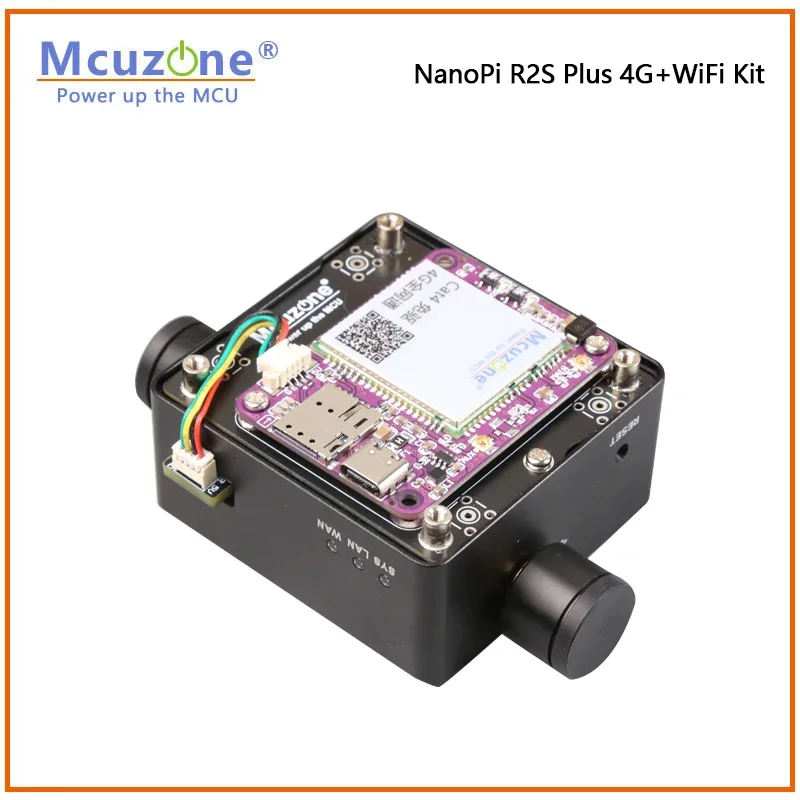 Kit NanoPi R2S Plus 4G y WiFi, RK3328 openwrt Ubuntu 1GB DDR y 32G eMMC - imagen 4