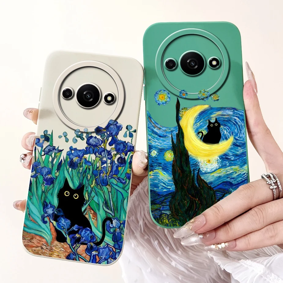 Para Xiaomi Redmi A3 funda de lujo pintada con caramelo fundas de teléfono a prueba de golpes para Xiaomi Redmi A3 RedmiA3 Fundas suaves 6,71 ''parachoques - imagen 5