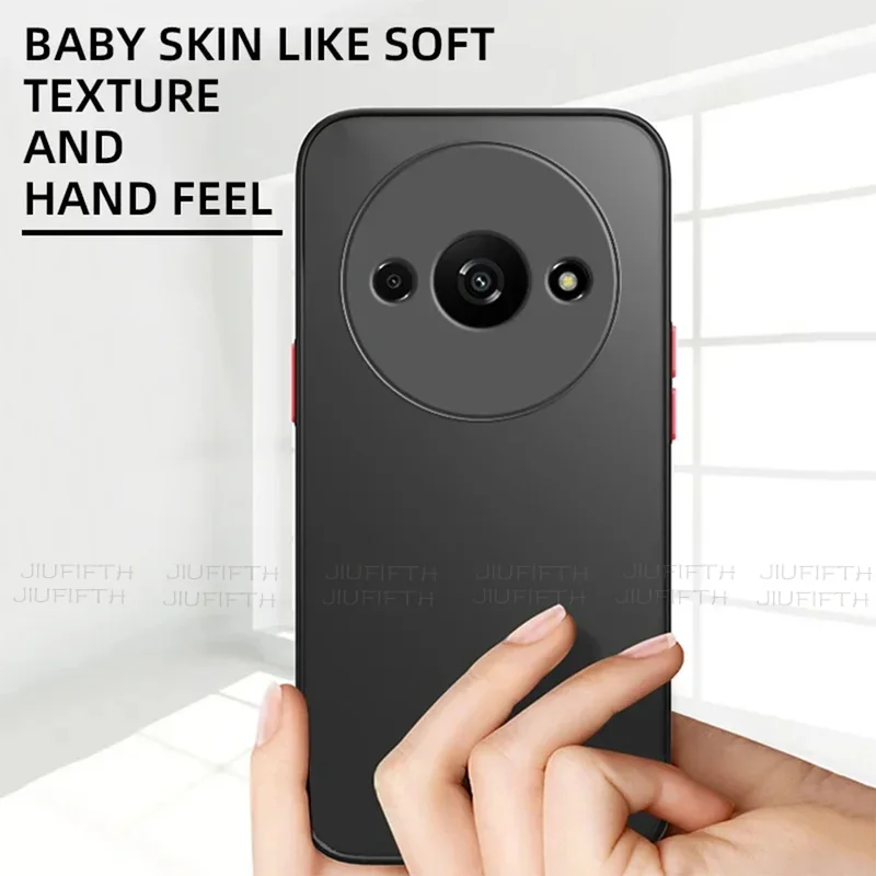 A3X 4G para Xiaomi Redmi A3 funda armadura a prueba de golpes mate suave TPU parachoques transparente cubierta dura CAPA para Xiomi Poco pequeño C61 C 61 - imagen 4