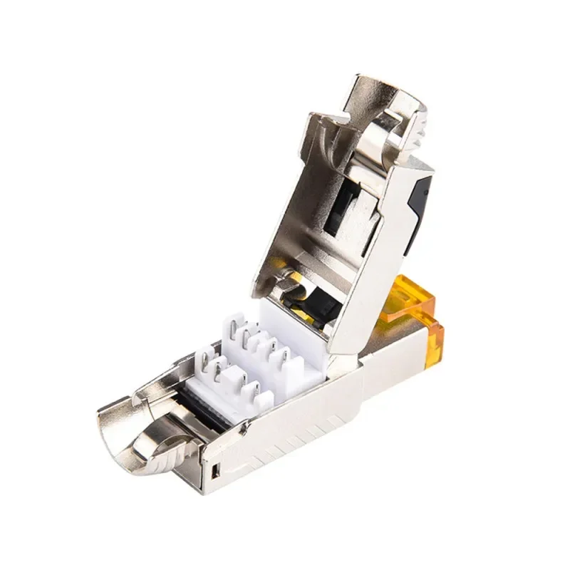 Conector RJ45 Cat8 Cat7 Cat6A Ethernet, enchufes blindados sin herramientas para Cables Lan de red, enchufe de terminación RJ 45, adaptadores 8P8C - imagen 3