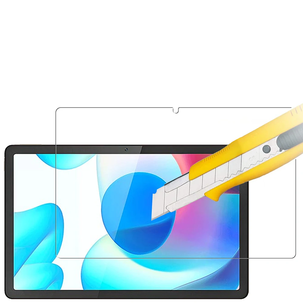 Protector de pantalla HD de vidrio templado a prueba de arañazos, 2 uds., para Realme Pad X 11, Realme Pad 10,4 pulgadas 2021, Realme Pad Mini 8,7 - imagen 4