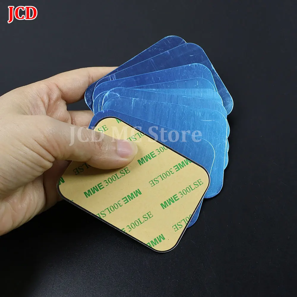 10 Uds placa de Metal pegatina disco hoja de hierro para imán soporte para teléfono móvil soporte magnético para coche para Iphone Xiaomi Huawei Samsung - imagen 5