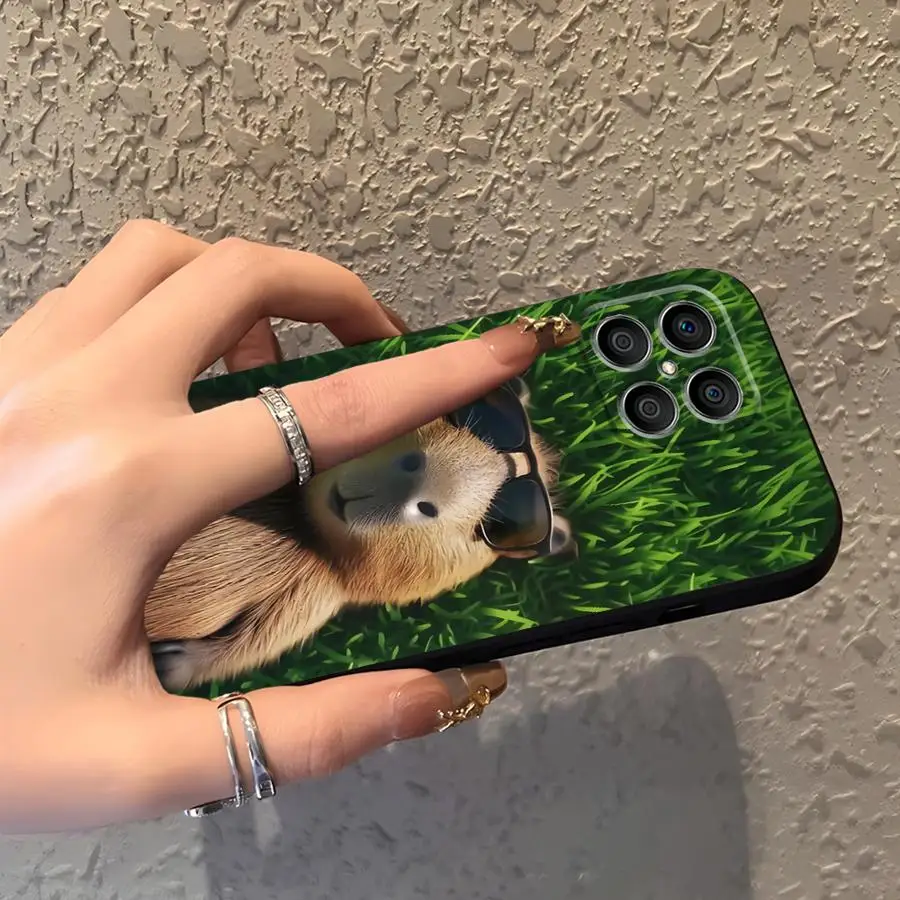 Funda para Honor X7 X9a X8 X5b Magic5Lite 70 90 8X X6 200 400 Lite, Funda para Teléfono con Diseño de Capibara - imagen 2