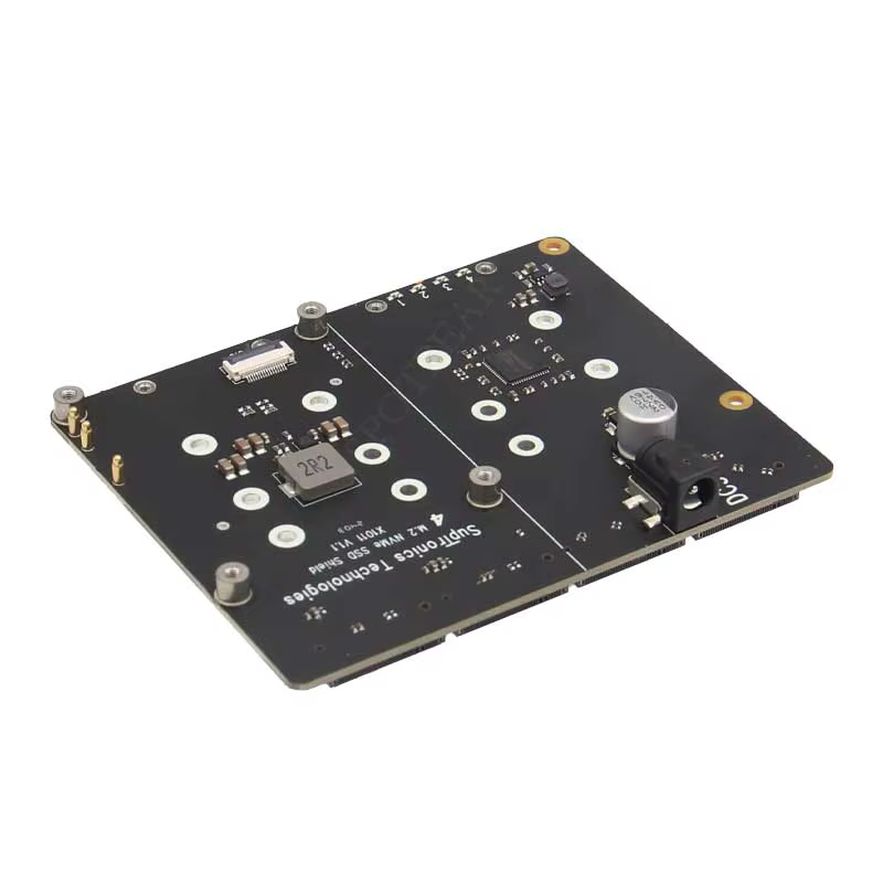 X1011 Raspberry Pi5 PCIe a M.2 NVMe Placa SSD de 4 puertos HAT Pi 5 Cuatro veces 2280 - imagen 4