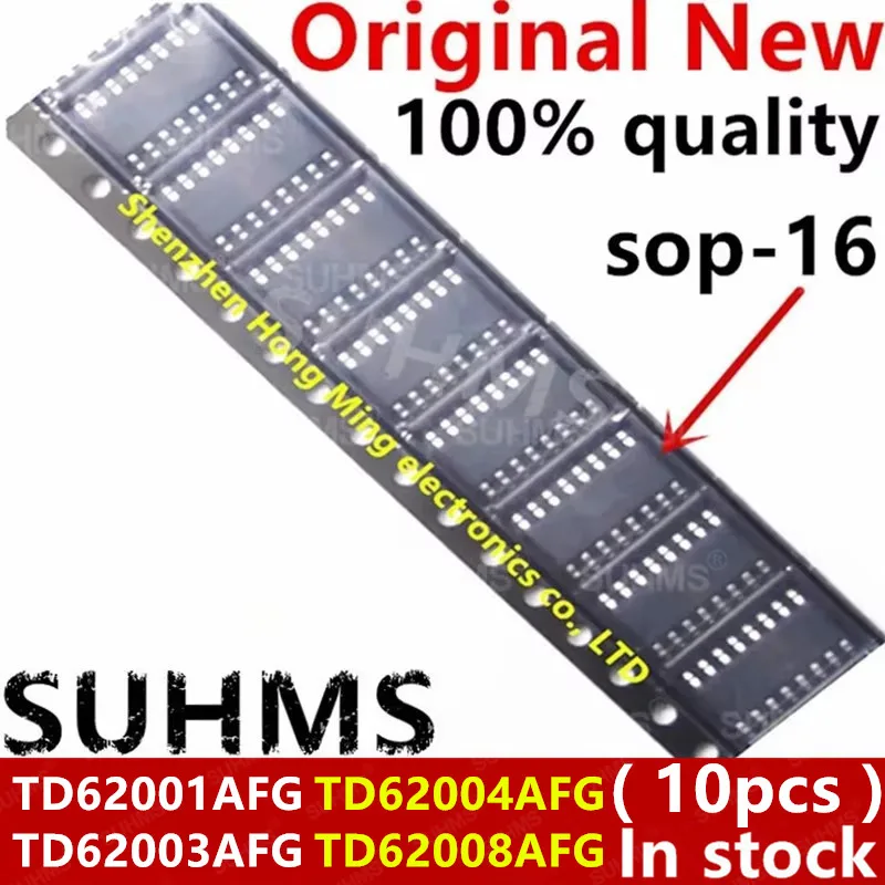 (10 piezas) 100% nuevo TD62001AFG TD62003AFG TD62004AFG TD62008AFG 62001AFG 62003AFG 62004AFG 62008AFG sop-16 Chipset