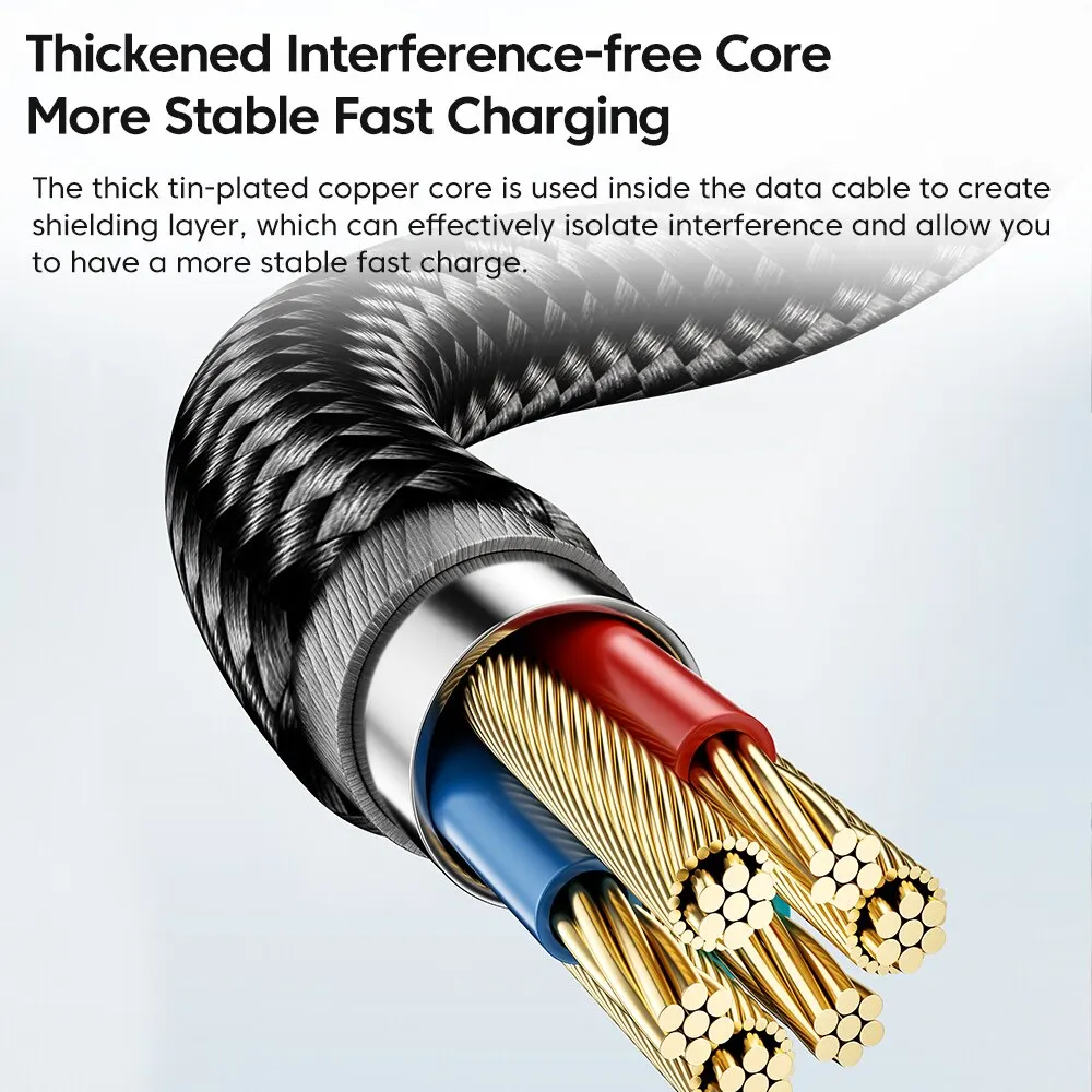 Toocki Cable USB-C Carga Rápida 3A Realme Xiaomi Samsung - imagen 2