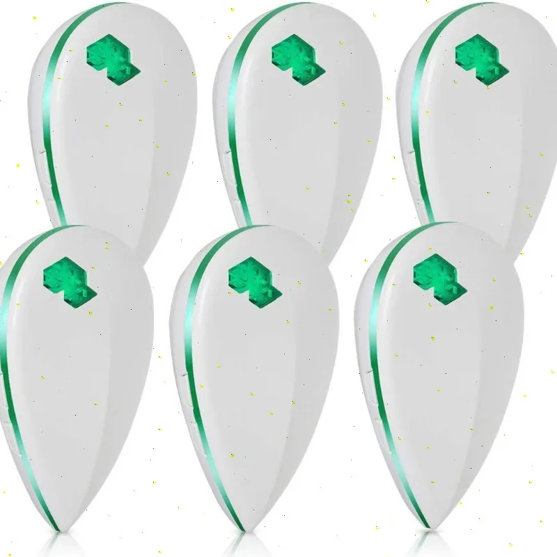 Repelente ultrasónico de mosquitos enchufable para interiores - Repelente multifuncional de insectos y roedores con luz nocturna LED - imagen 4