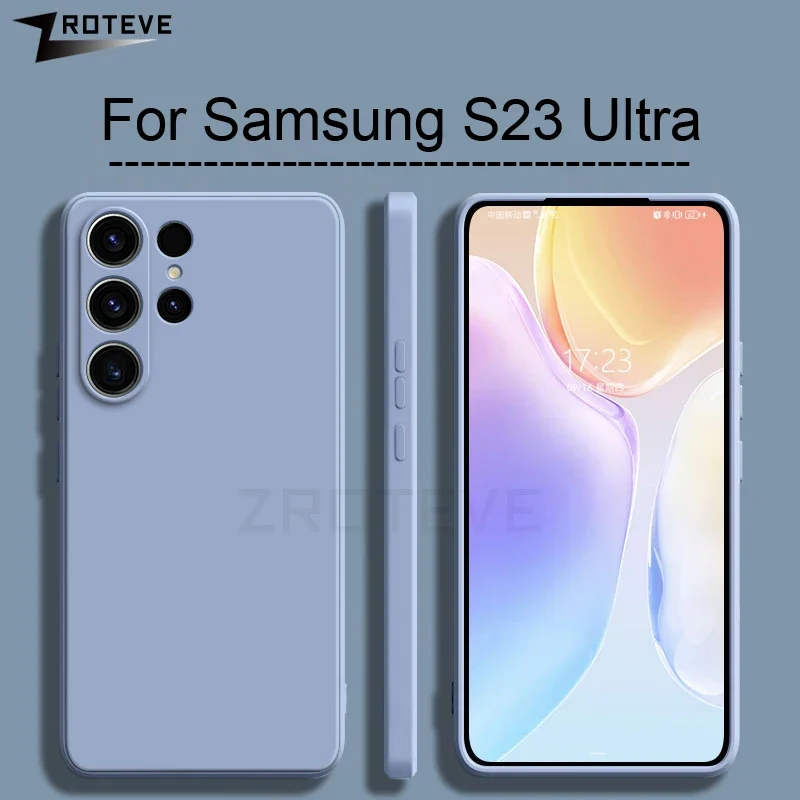 Funda S25 ZROTEVE, funda suave de silicona líquida sedosa para Samsung Galaxy S25 S24 S23 Ultra S22 S21 FE S20 S10 Plus S25 + - imagen 4