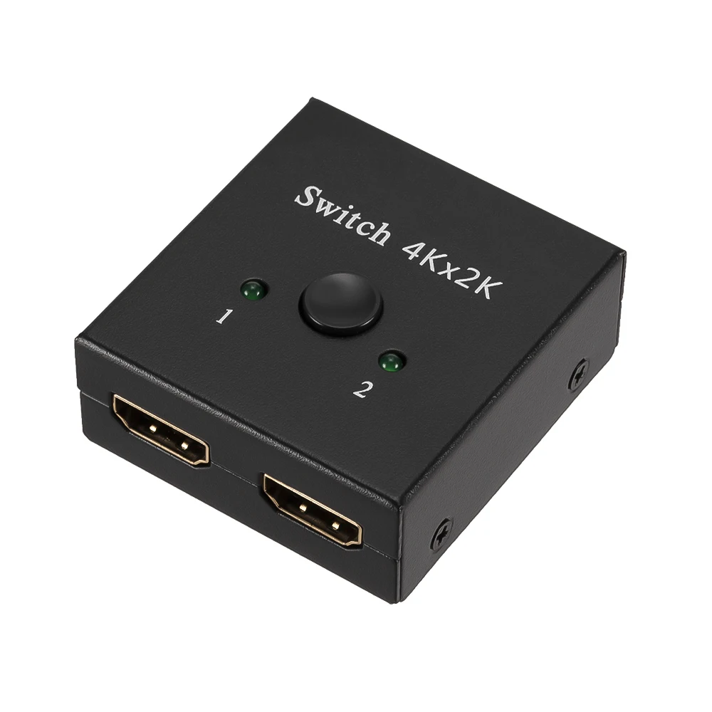 Divisor de conmutador HDTV 4K 2 puertos bidireccionales 1x2 / 2x1 compatible con Ultra HD 4K 1080P 3D HDR HDCP para PS4 Xbox HDTV - imagen 3