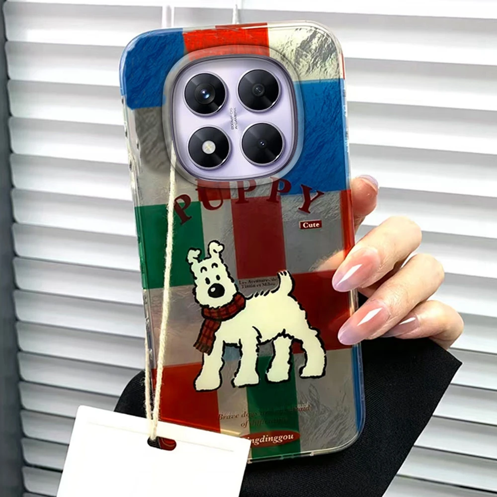 Funda de teléfono con diseño de cachorro y grafiti colorido para Xiaomi Redmi Note 15 14 13 12 11 11S 10 10S 9 Pro 9A 13C 14C A3 A3X 9C A1 A2 - imagen 2