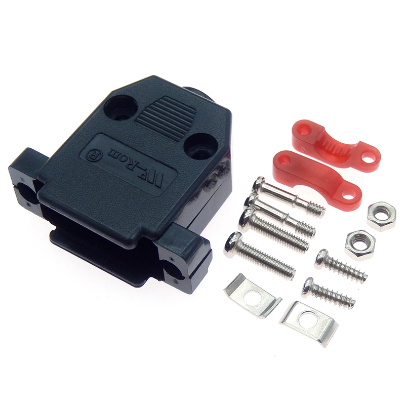 Carcasa de cubierta de capó de plástico para piezas, Conector de soldadura, 5 D-SUB, 9, 15, 25, 26 Pines, DB9, DB15, DB25, DB26 - imagen 5