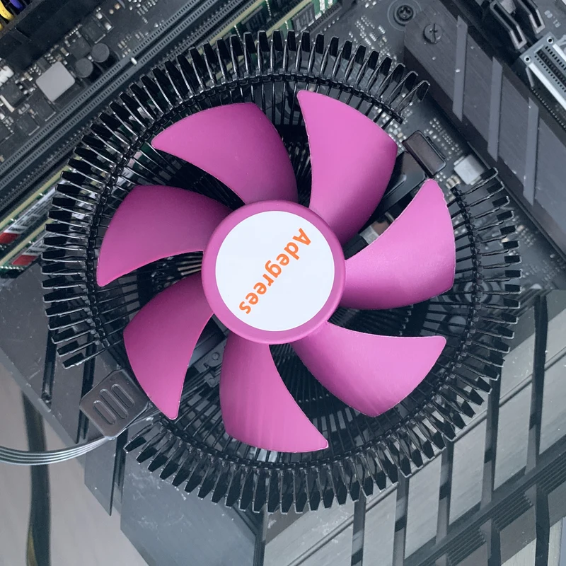 Refrigerador de aire de CPU, radiador procesador de PC de 3 pines y 4 pines para Intel LGA 1366 1700 1200 1150 1151 1155 2011 X79 X99 AM3 AM4 AM5 ventilador - imagen 5