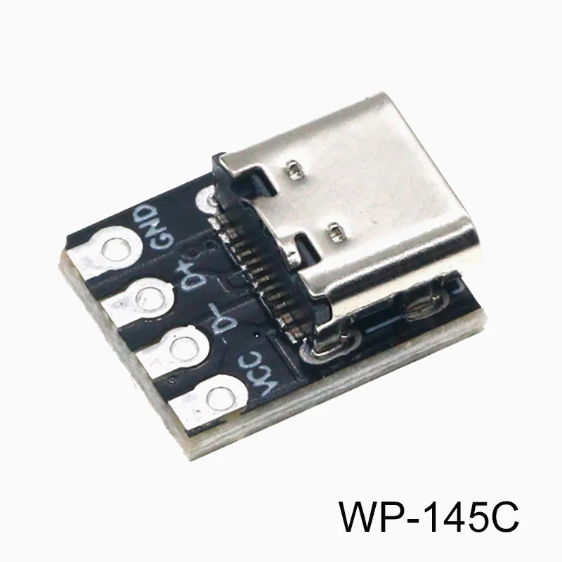 1 Uds. Placa de prueba hembra de TYPE-C enchufe positivo y negativo de doble cara USB3.1 16P a 2,54 placa adaptadora de corriente de alta corriente - imagen 4