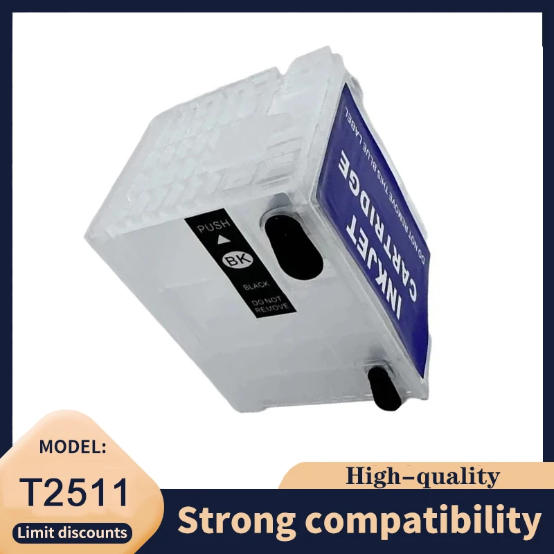 Cartucho recargable vilaxh T2511 con Chip ARC T2511 2511 para impresora Epson WorkForce WF-M1561 WF-M1030 T2511 2511 para Epson