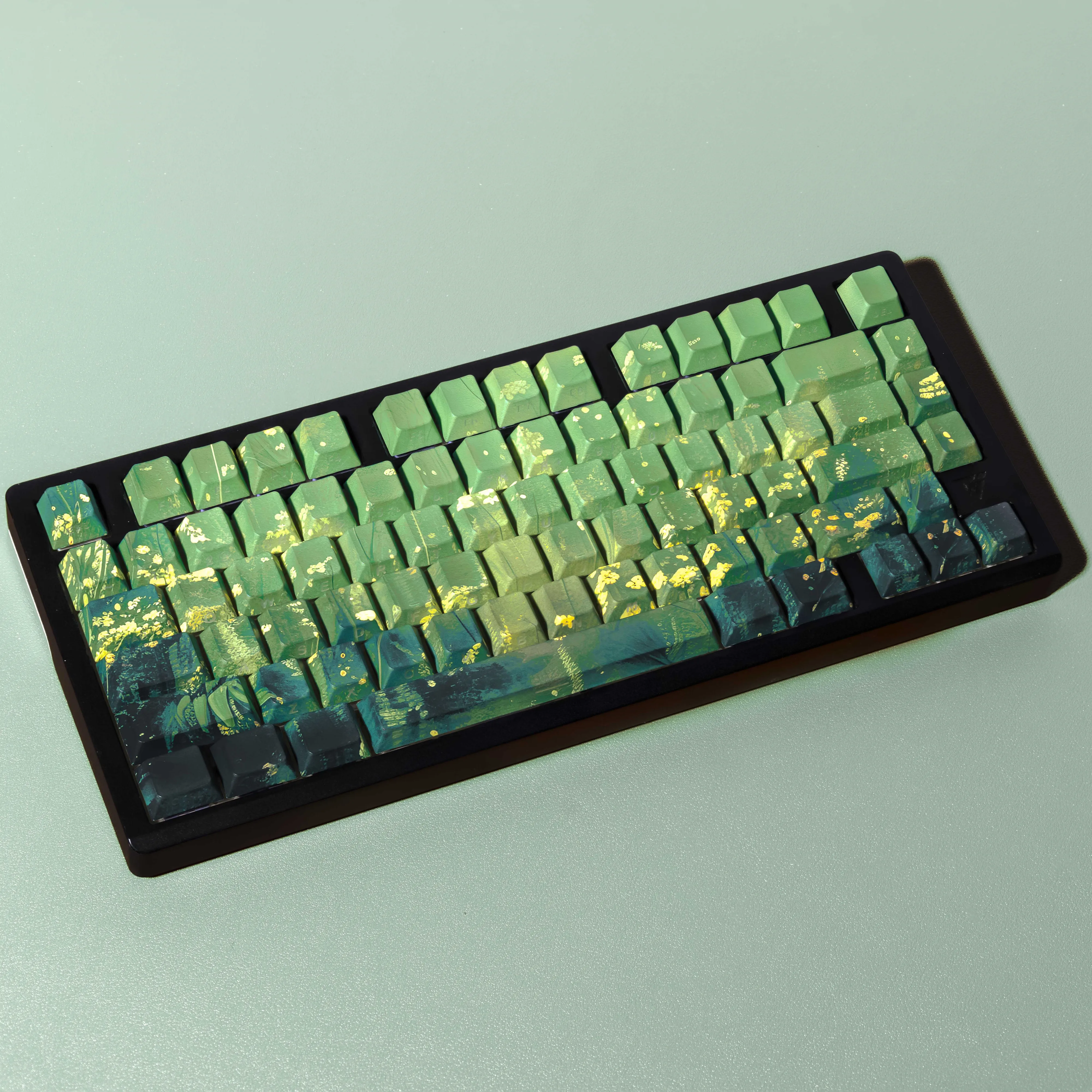 Teclas JCM Dye-Sub doble impresión PBT luz lateral perfil cereza mediados DE/FR/KR/RU/JP/ES/AR para teclado mecánico diseño ISO - imagen 5