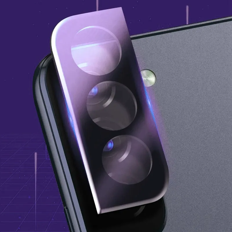 2 uds cristal de lente de cámara negro para Samsung Galaxy S24 S25 Ultra Plus S24 S23 Ultra Plus S22 Ultra Protector de pantalla de lente de cubierta completa - imagen 5
