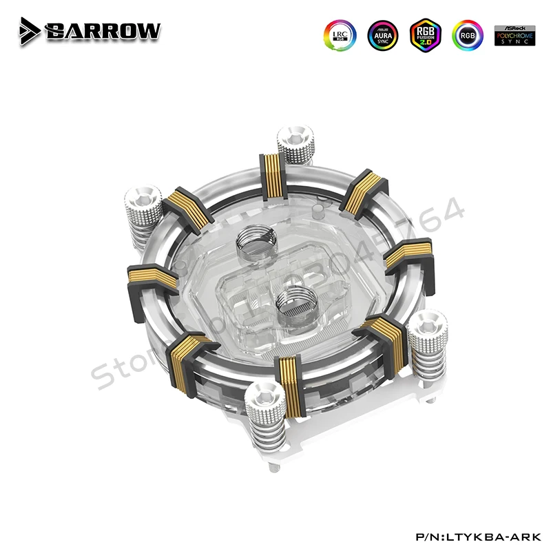 Barrow AM4 AM5 CPU Waterblock 5V ARGB, enfriador de agua de CPU de microcanal tipo Jet de 0,4 mm, LTYKBA-ARK de edición limitada - imagen 5