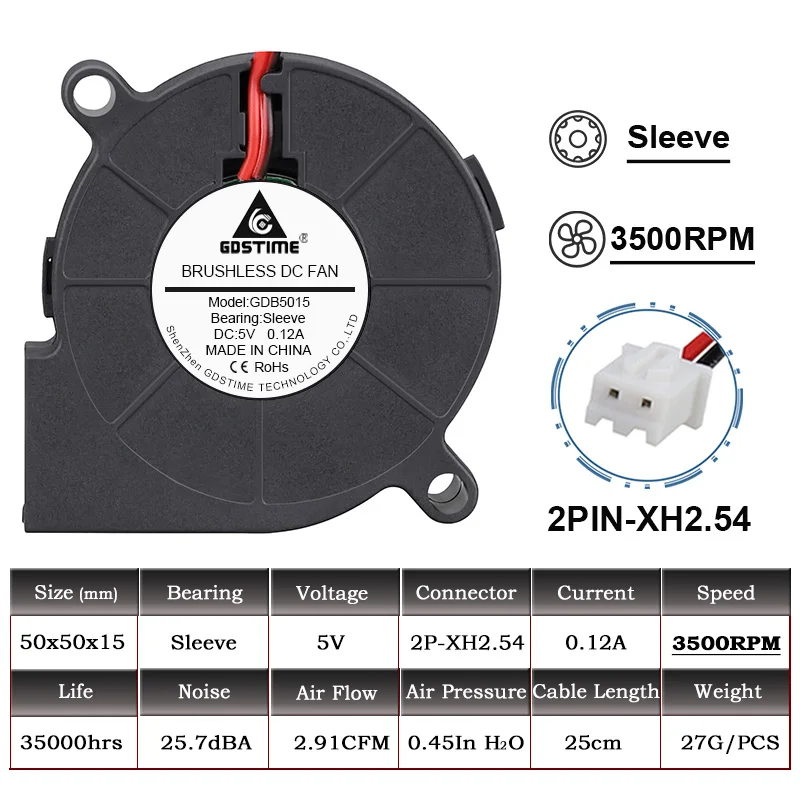 5V Sleeve 3500RPM