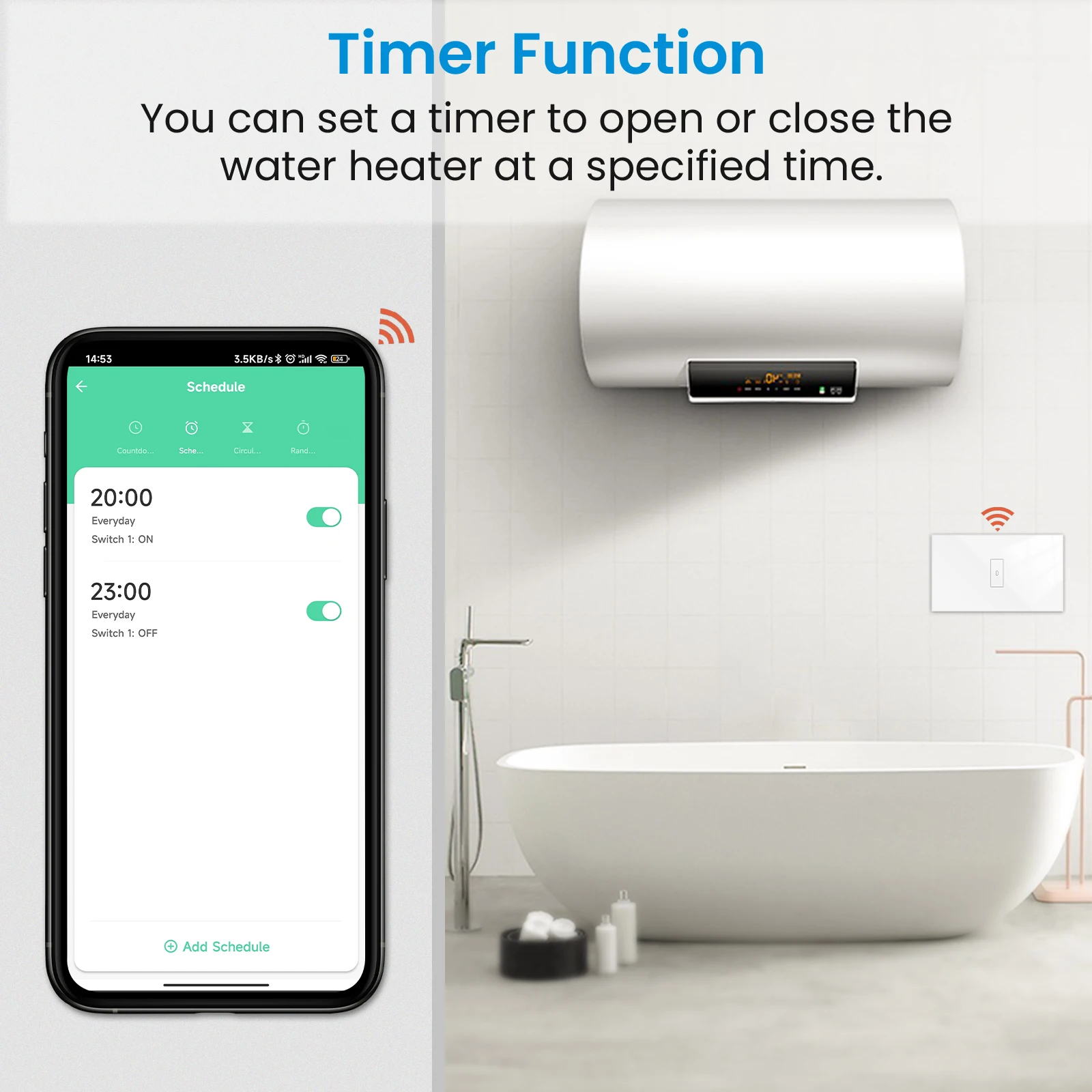 LoraTap Tuya Smart Life ZigBee caldera calentador de agua interruptor monitoreo del consumo de energía Control remoto asistente de Google Alexa - imagen 5