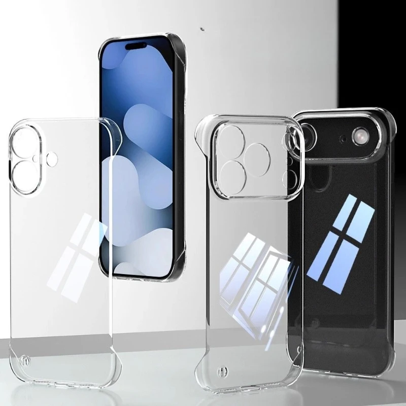Funda de teléfono de plástico duro transparente ultrafina sin marco para iPhone 17 Pro Max Air, funda trasera para iPhone Air 17Pro - imagen 4