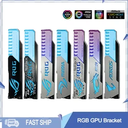 Soporte GPU RGB ARGB con Aura Sync - Compatible ASUS MSI GIGABYTE