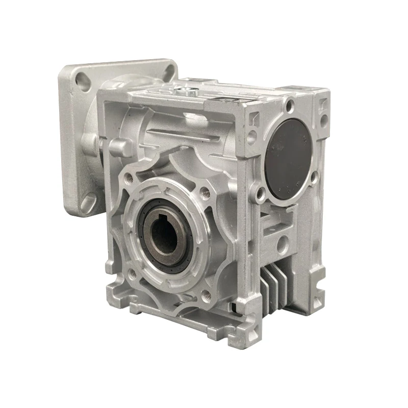 NMRV40 reductor de velocidad sin fin DC caja de cambios de motor RV040 18mm salida 5:1-100:1 reductor de velocidad de caja de cambios sin fin para Motor NEMA 34 - imagen 3