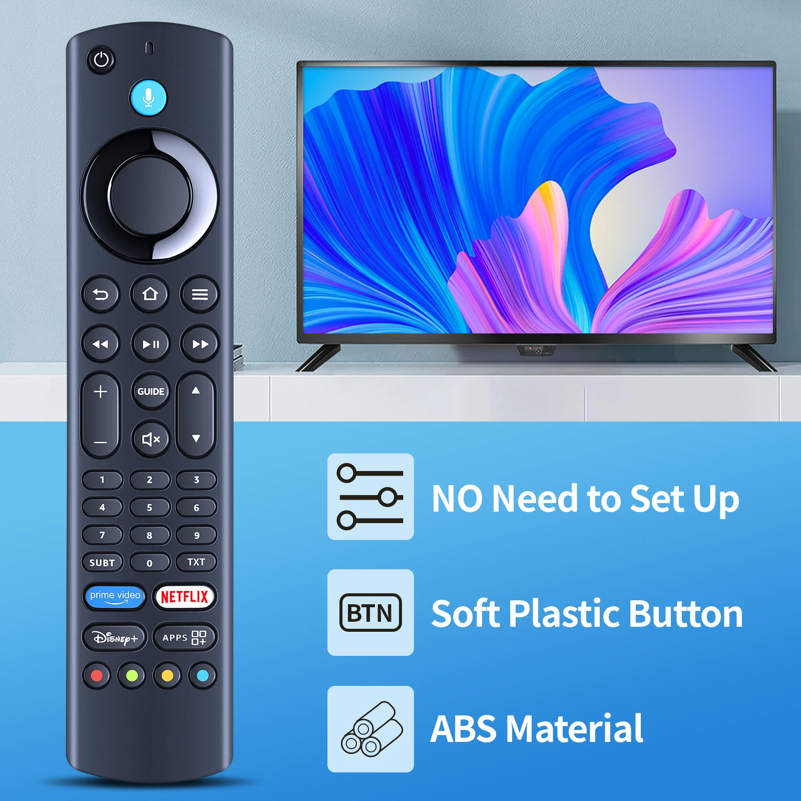 Mando a distancia para TV Homex Fire TV 4-series, 4K55N400U, U43NT1000, UA43FT5505, UA55FT5505, nuevo - imagen 3