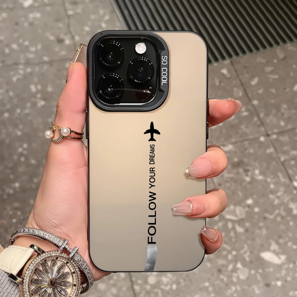 Funda de teléfono IMD de plástico duro mate para iPhone 16 Pro Max Funda iPhone 17 13 11 15 14 12 Air 15promax 16promax Funda a prueba de golpes - imagen 2