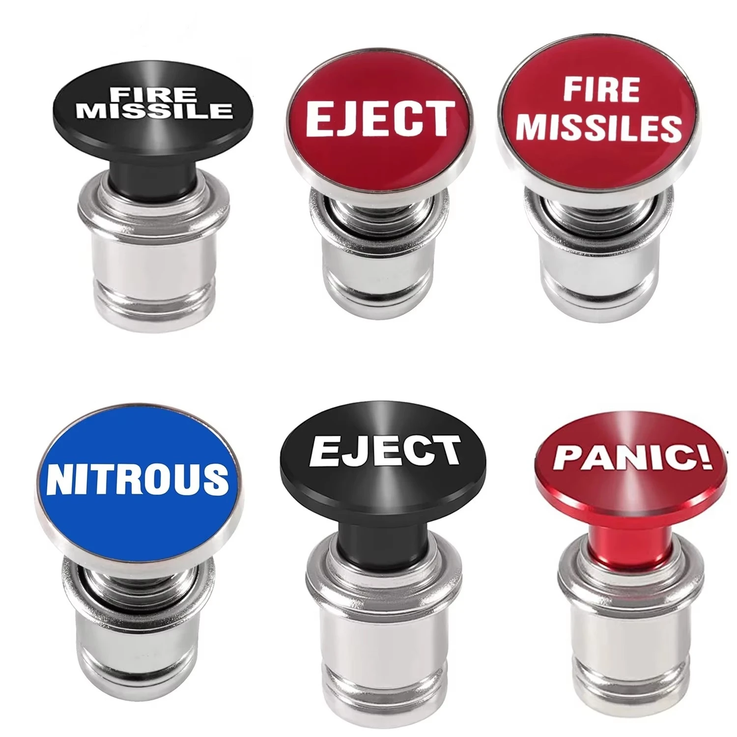 Cubierta de enchufe para encendedor de cigarrillos de coche, botón de expulsión y botón de misiles de fuego, reemplazo de encendedor de cigarrillos para coche que se adapta a la mayoría de los vehículos