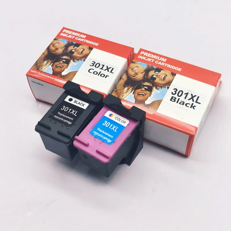 2 cartuchos de tinta negros de 2 colores 301 XL 301XL para impresora de inyección de tinta HP Deskjet 1000 1010 1050 1050A 2050 2050A 2540 Envy 4500 - imagen 4