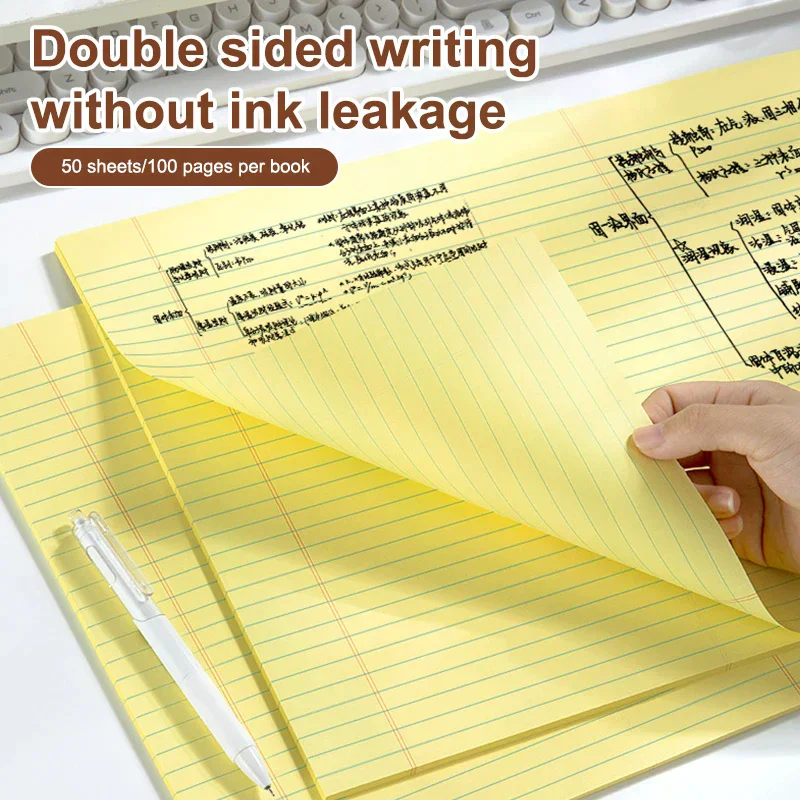 Cuaderno A3 A3 grueso de 50 hojas, mapa mental, planificación, papel de borrador en forma de lágrima, estudiantes, escritura, almohadilla legal, regalo para la vuelta a la escuela - imagen 4