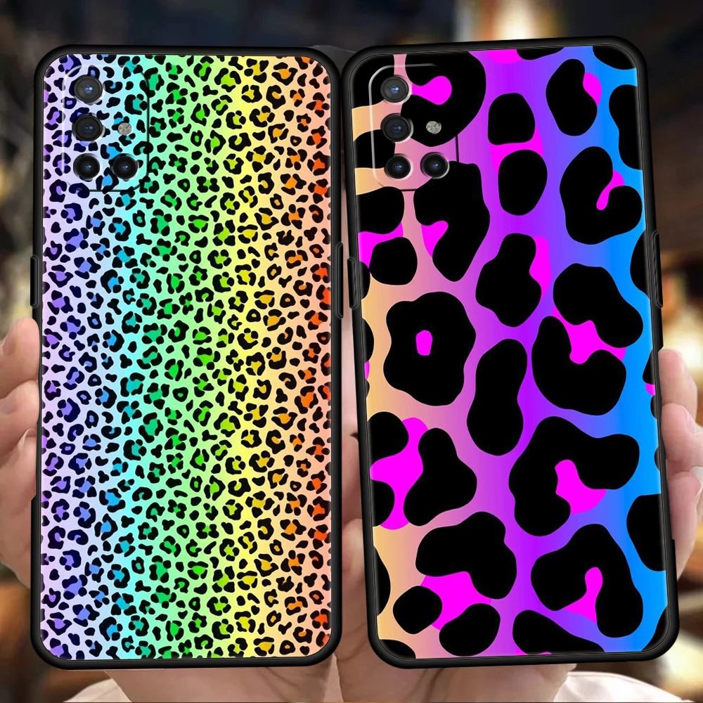 Funda de teléfono para OnePlus 13 12 11 10 9 Pro 9T 13R 12R 10R 9RT 10T 8T 8 Nord 2T CE 2 3 5G N200 N30 funda suave con estampado de leopardo