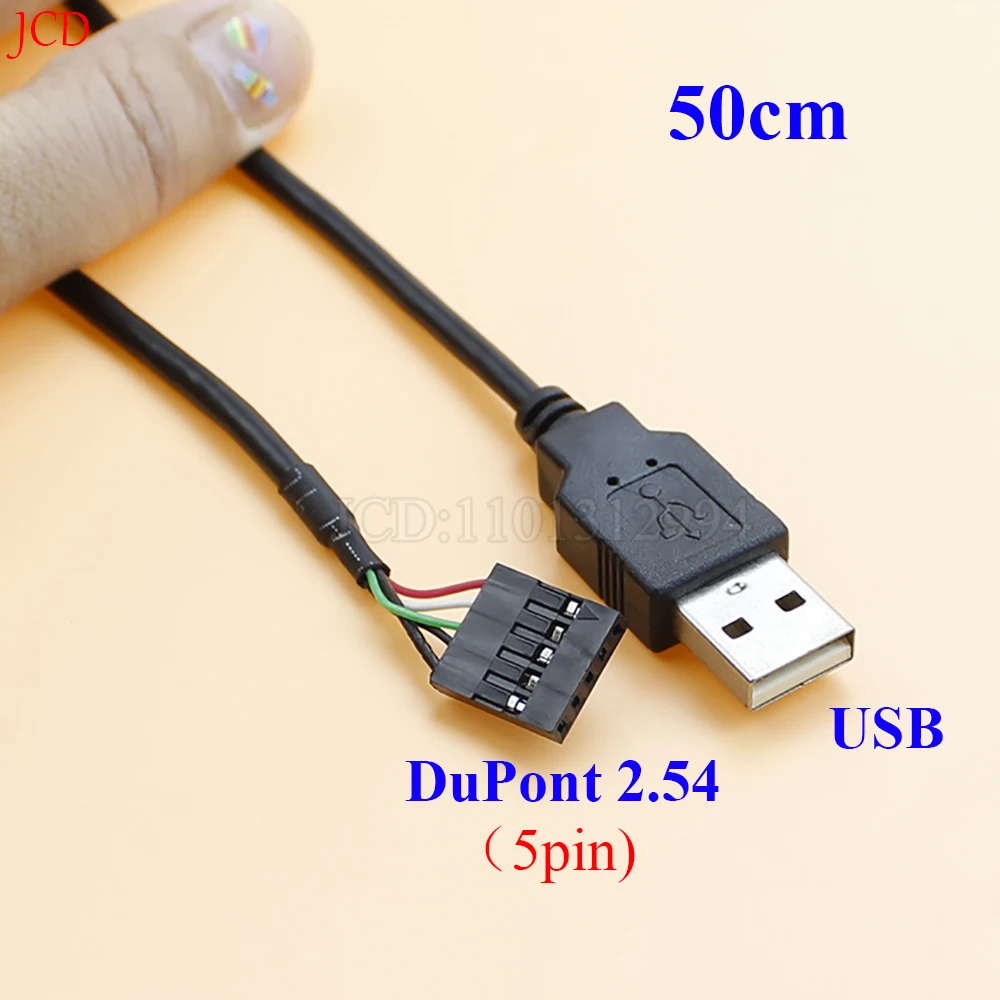 Cable de extensión adaptador USB a DuPont 2,54, cable de pantalla táctil, terminal USB, cable de datos, impresora de 50cm, 1 unidad - imagen 3