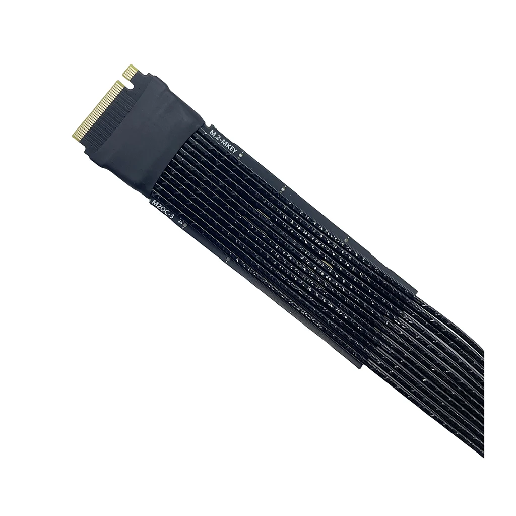 Cable de extensión M.2 a Oculink 4i para base externa DOCK-OC5 DOCK-OC6 para Cable NVME a SFF8612 PCIe 4,0 X4 Cable plateado - imagen 5