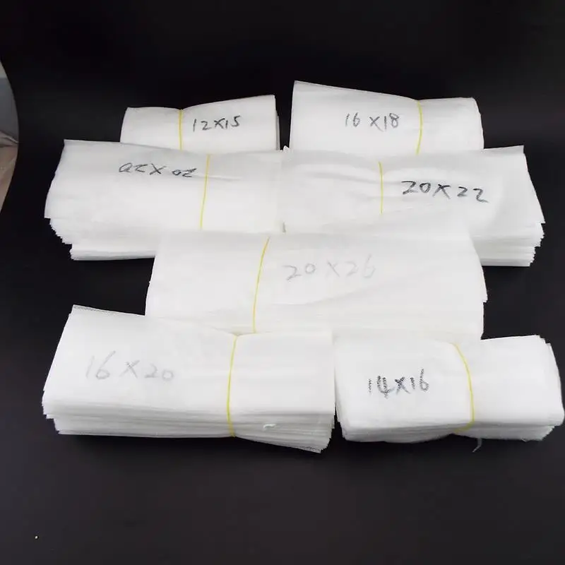 50 Uds. Bolsas para vivero, macetas para cultivo de plantas y flores, macetas para aireación, tela no tejida, plantación de jardín biodegradable m20